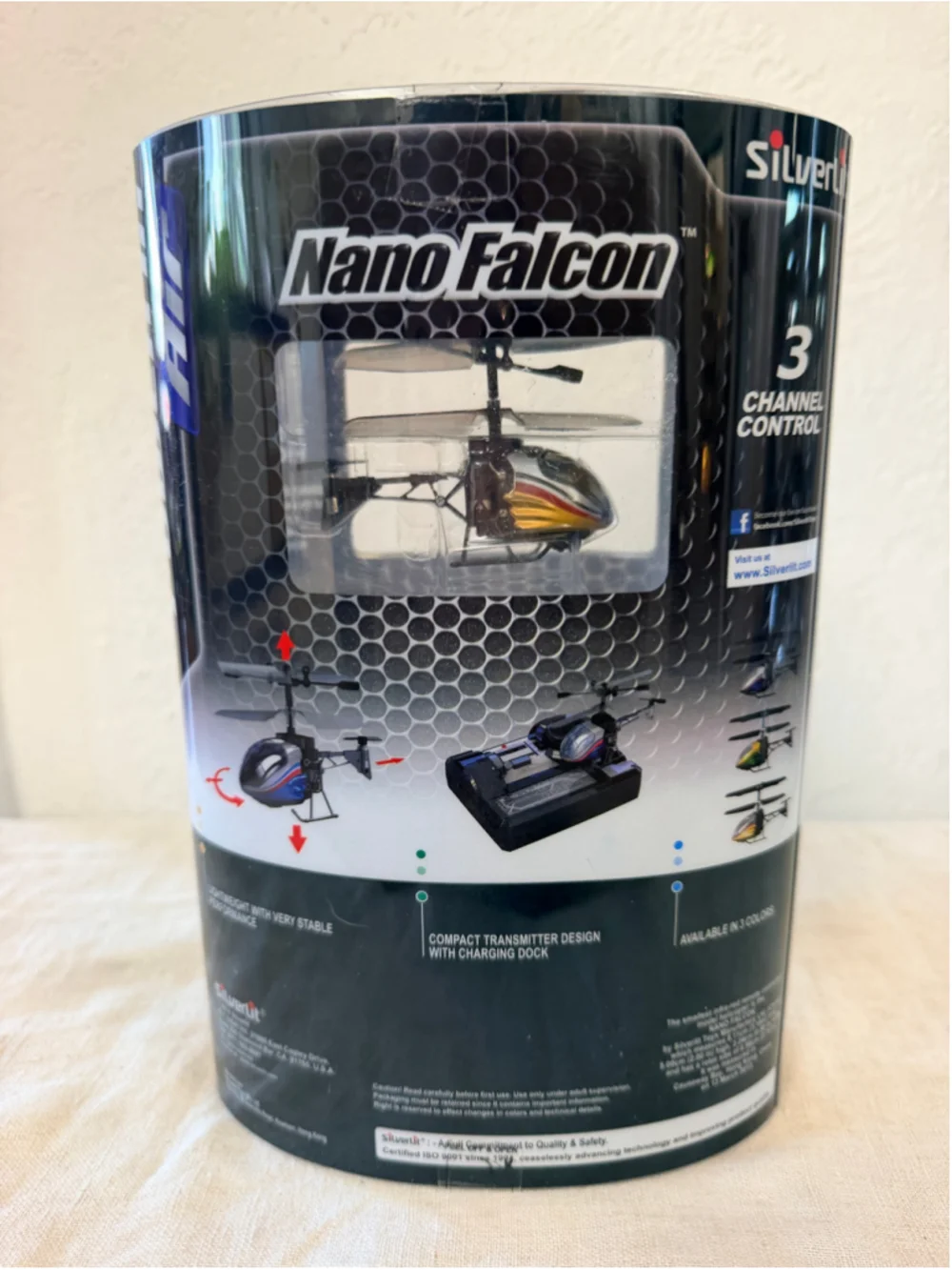 2014 Silverlit Nano Falcon RC Helicopter Guinness World Record 3 Channel C 84665
